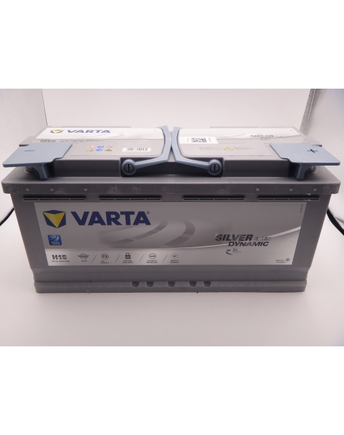 Varta Silver AGM Dynamic H15 baterie auto 12V 105Ah 950A cod 605901 095 Start Stop